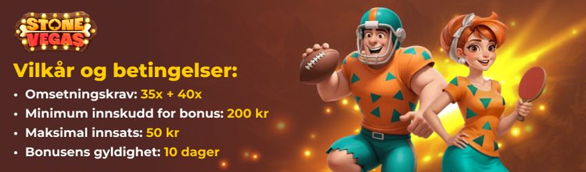 Stonevegas bonuser Vilkår og betingelser
