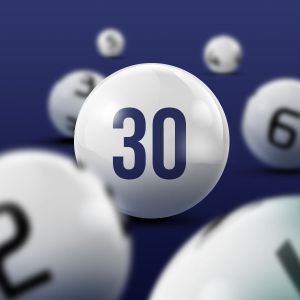 Ball for bingospillet med nummer 30