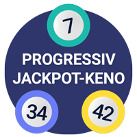 Progressive jackpot keno