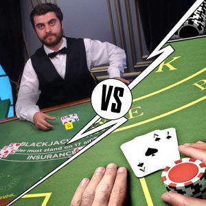 Live blackjack vs. tradisjonelle blackjack-spill