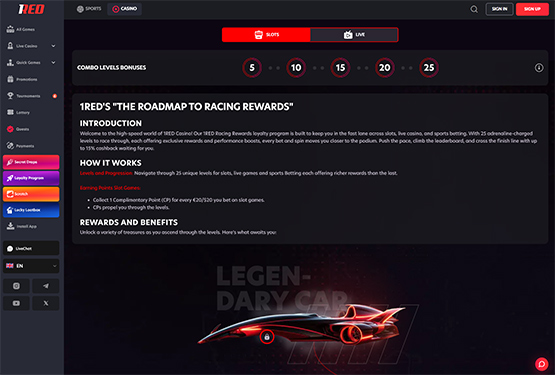 1red Casino Lojalitetsprogram