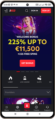 1red Casino – skjermbilde fra mobil