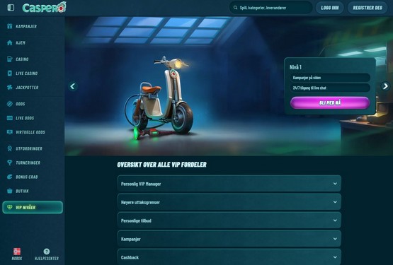Caspero Casino VIP-program