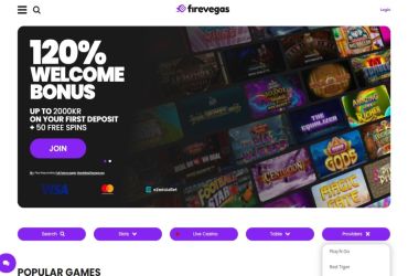 FireVegas Casino-kampanjeside