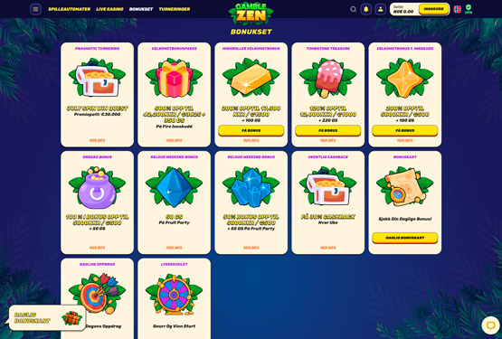 Gamblezen Casino bonuser