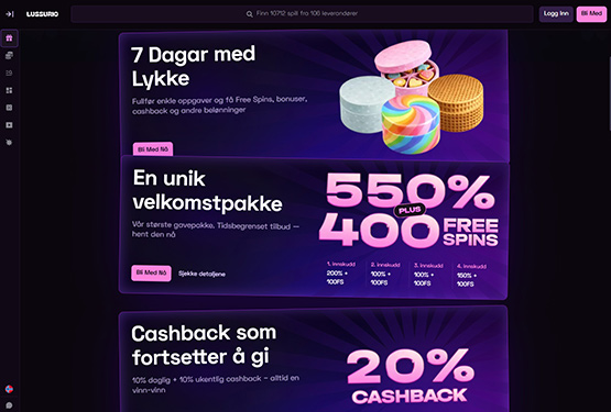 Lussurio Casino bonuser