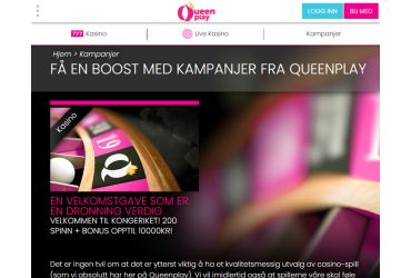Queenplay casino liste over kampanjer