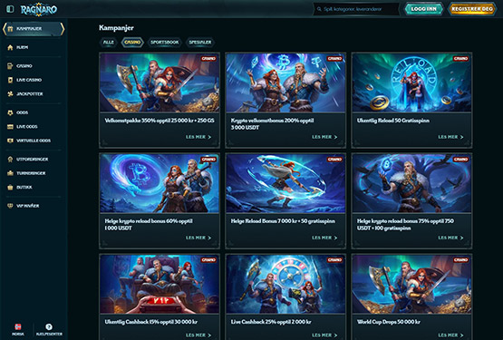 Ragnaro Casino bonuser