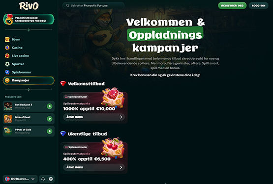 Rivo Casino bonuser