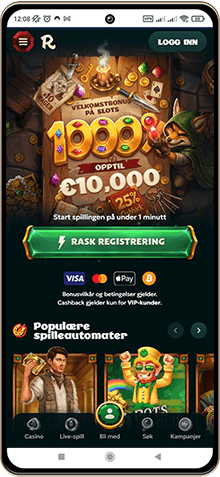 Rivo Casino på mobilskjerm