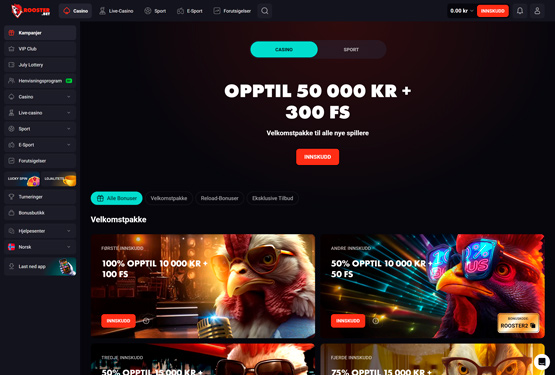 Rooster.bet Casino bonuser