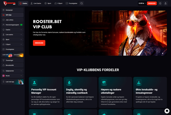Rooster.bet Casino VIP