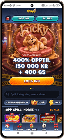 Shikaka Casino på mobilskjerm