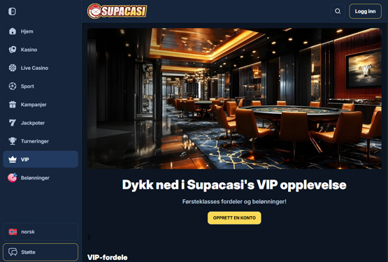 Supacasi Casino VIP-side