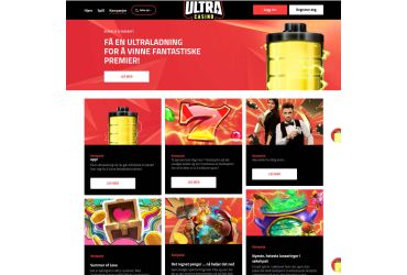 Ultra Casino-kampanjeside
