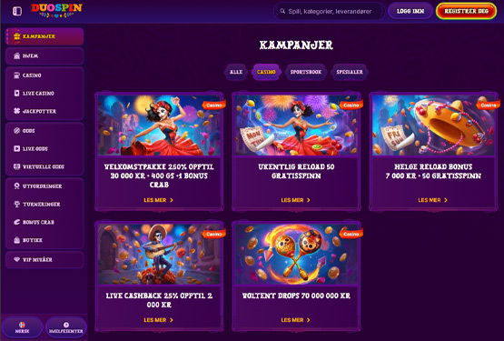 DuoSpin Casino bonuser