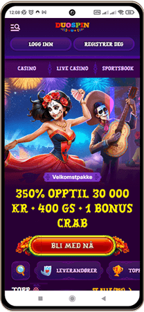 Duospin Casino på mobilskjerm
