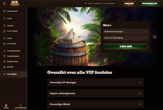 FatPirate Casino VIP-program