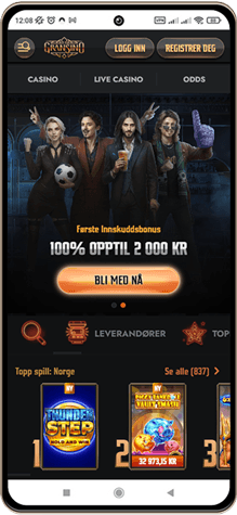 Gransino Casino på mobilskjerm