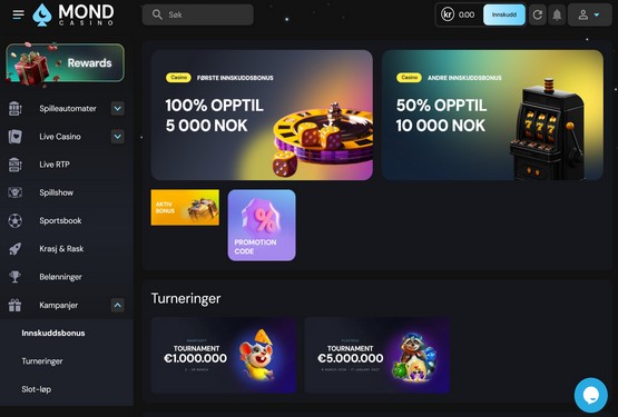 Mond Casino bonuser