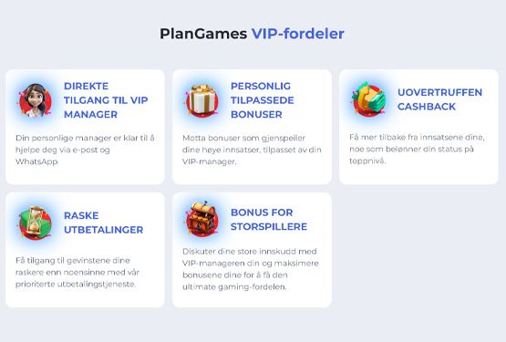 Plangames Casino VIP-program