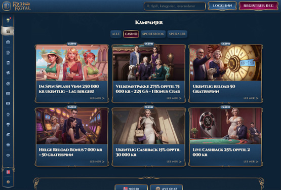 Rich Royal Casino bonuser