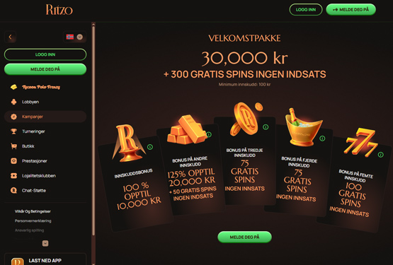 Ritzo Casino bonuser