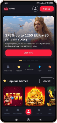 SpinEmpire Casino mobil