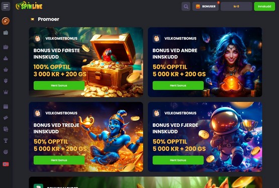 Spinline Casino bonuser