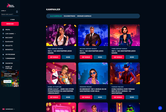 Trips Casino bonuser