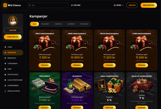 Wild Chance Casino bonuser