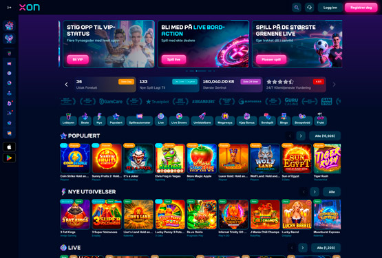 Xon.bet Casino hovedside