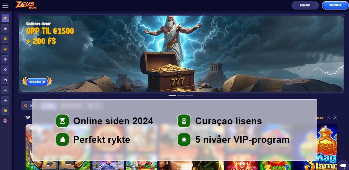 Omdømme av ZeusWin casino poeng