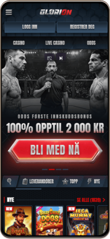 Glorion Casino på mobilskjerm