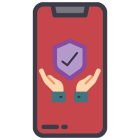Mobiltelefon med lisensikon