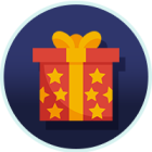 Gave i rød innpakning bonus