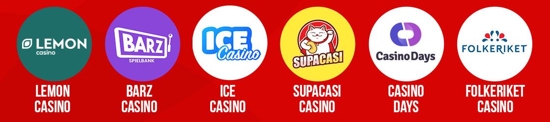  Logoen til nye kasinoer med live spill i Norge
