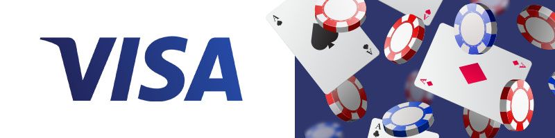 Kasinospill og logo Visa