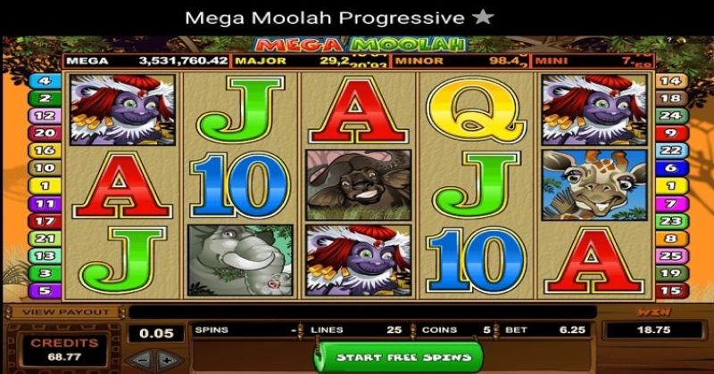 Spill på Mega Moolah Slot Online fra Microgaming gratis nå | Casinopånett.eu